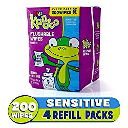 potty training flushable wipes