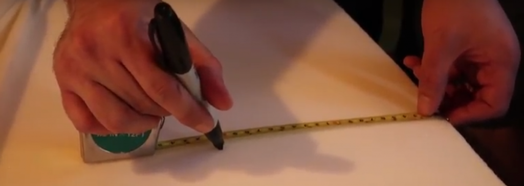 using tape measure to get right dimensions