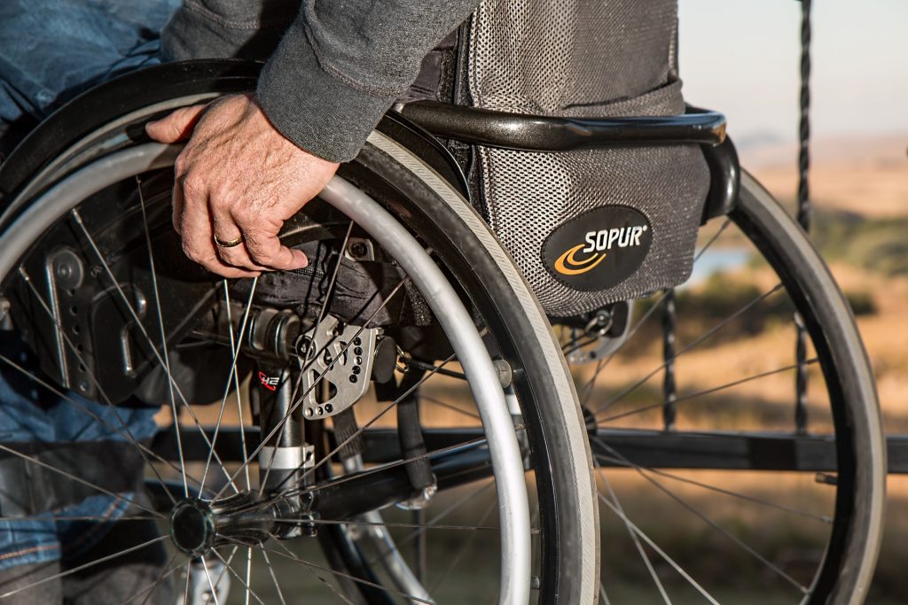 disabled man in wheelchair