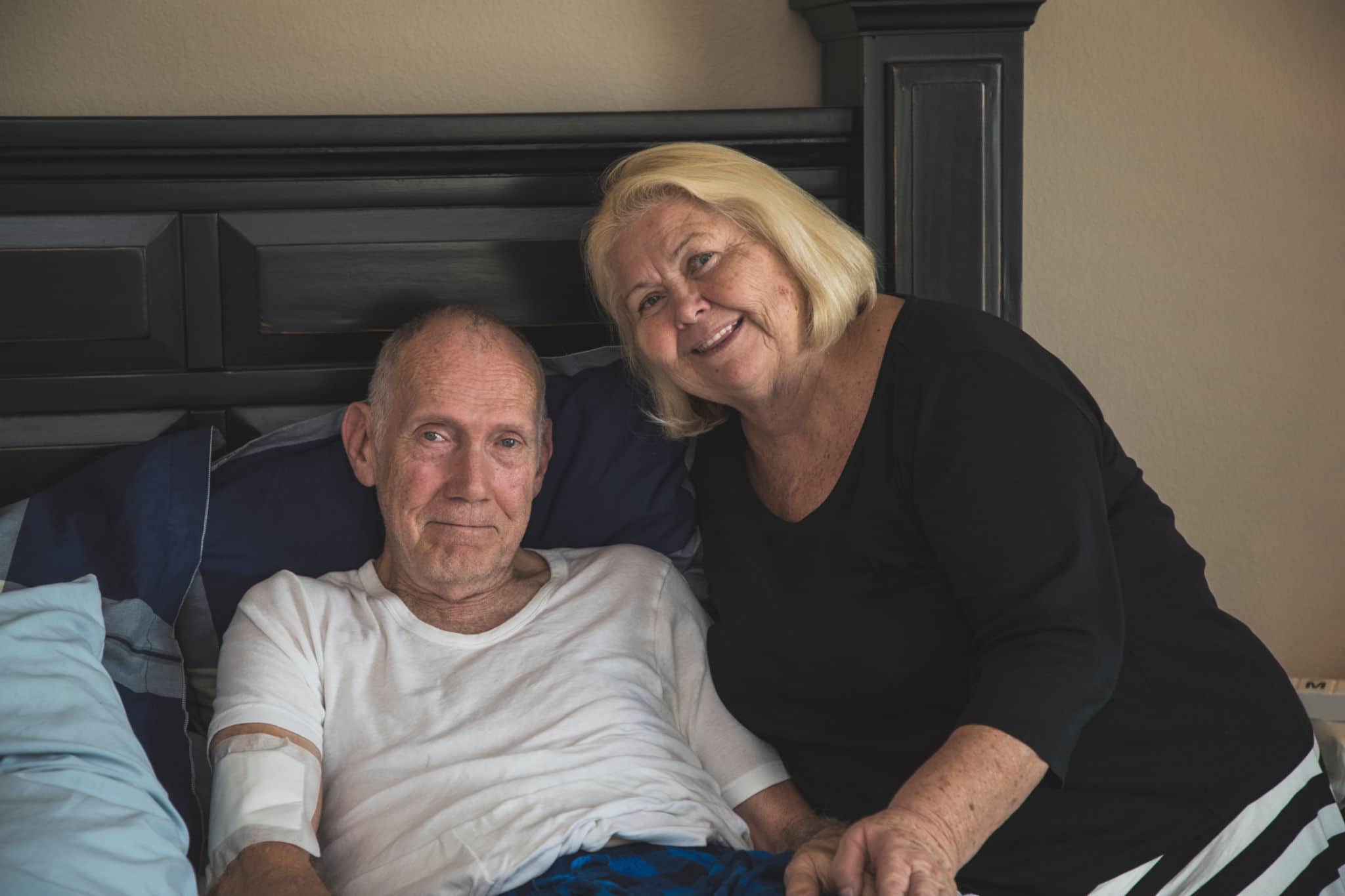 hospice patient with spouse at home