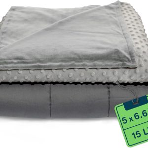 Quilty weighted blanket for adults to reduce anxiety and insomnia